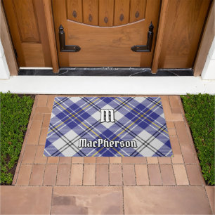 Clan MacPherson Blue Dress Tartan Doormat