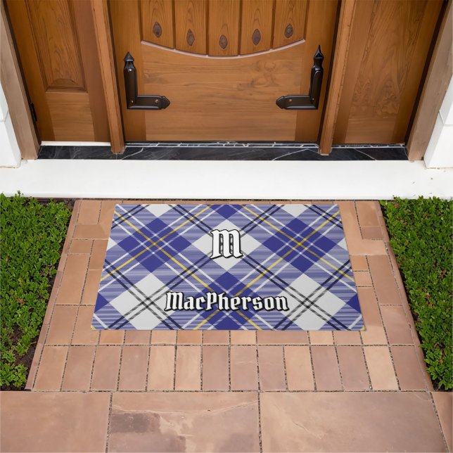 Clan MacPherson Blue Dress Tartan Doormat (Outdoor)