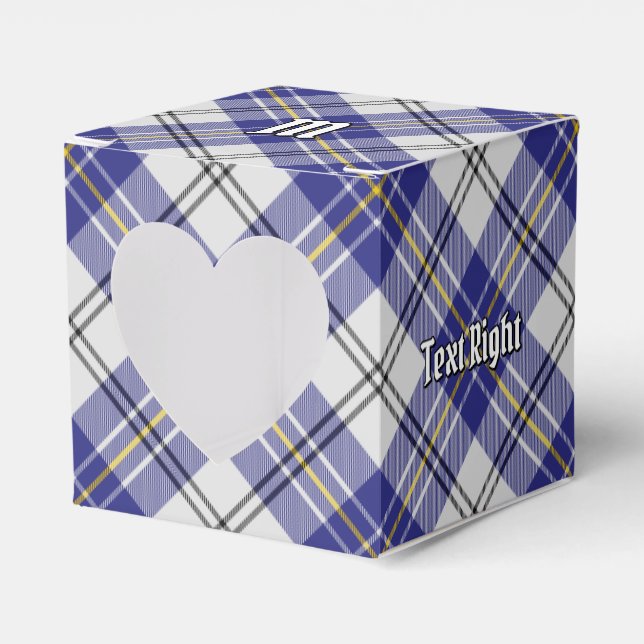 Clan MacPherson Blue Dress Tartan Favour Box (Front Side)