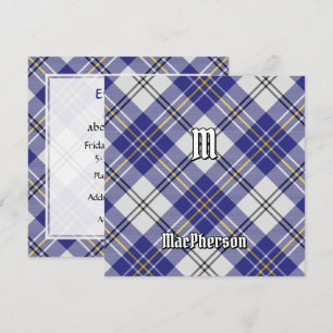 Clan MacPherson Blue Dress Tartan Invitation