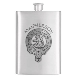 Clan MacPherson Crest Hip Flask