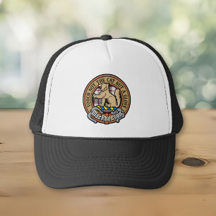 Clan MacPherson Crest over Hunting Tartan Trucker Hat