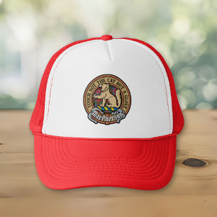 Clan MacPherson Crest over Tartan Trucker Hat