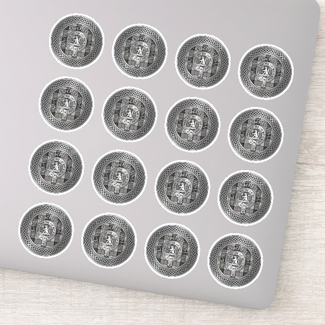 Clan MacPherson Crest & Tartan Knot (Detail)