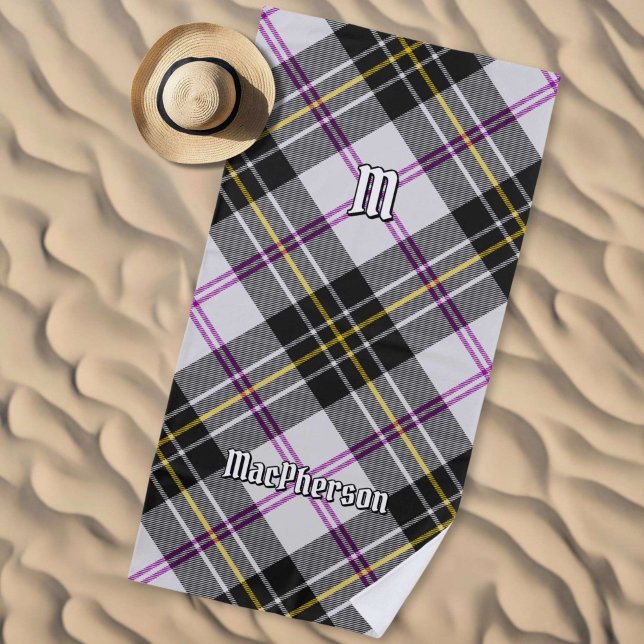 Clan MacPherson Dress Tartan Beach Towel (Creator Uploaded)
