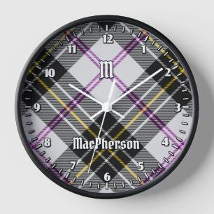Clan MacPherson Dress Tartan Large Clock