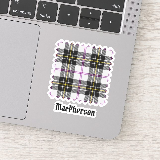 Clan MacPherson Dress Tartan Sticker (Detail)
