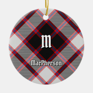 Clan MacPherson Hunting Tartan Ceramic Ornament
