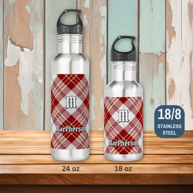 Clan MacPherson Red Dress Tartan 710 Ml Water Bottle (Creator Uploaded)