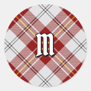 Clan MacPherson Red Dress Tartan Classic Round Sticker