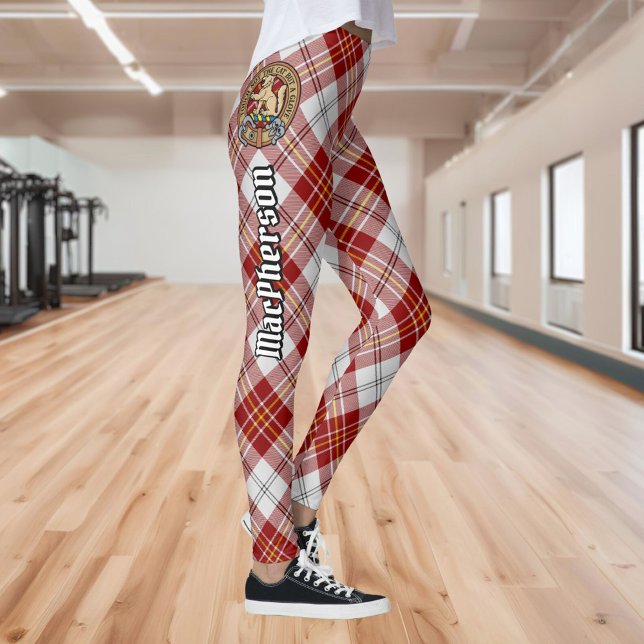 Clan MacPherson Red Dress Tartan Leggings (Creator Uploaded)