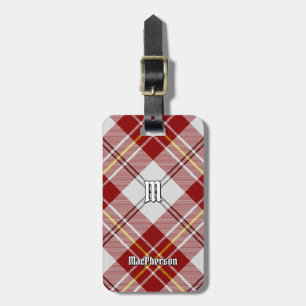 Clan MacPherson Red Dress Tartan Luggage Tag