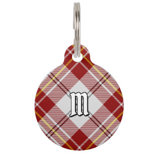 Clan MacPherson Red Dress Tartan Pet ID Tag