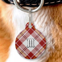 Clan MacPherson Red Dress Tartan Pet ID Tag