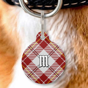Clan MacPherson Red Dress Tartan Pet ID Tag