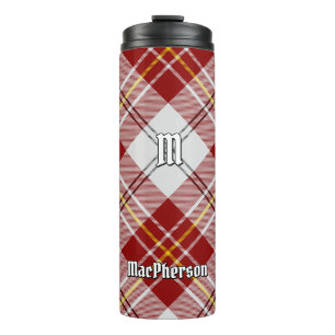 Clan MacPherson Red Dress Tartan Thermal Tumbler