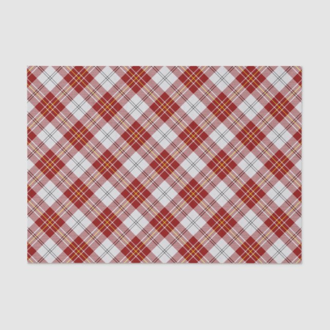 Clan MacPherson Red Dress Tartan Tissue Paper (Front)