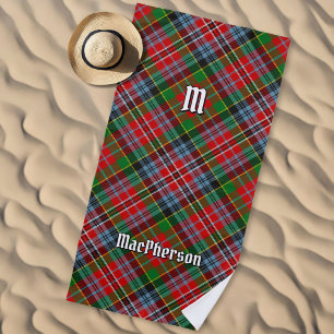 Clan MacPherson Tartan Beach Towel