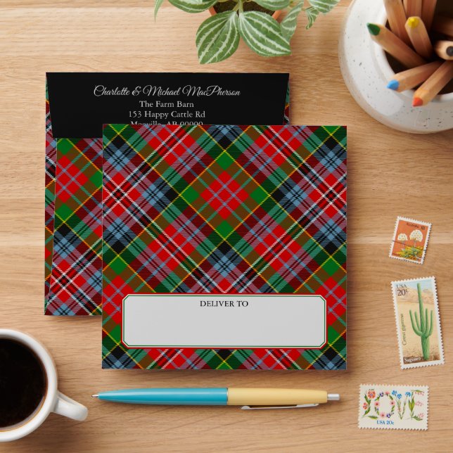 Clan MacPherson Tartan Envelope (Desk)