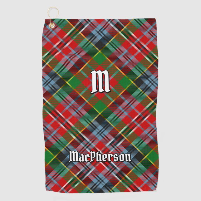 Clan MacPherson Tartan Golf Towel (Front)