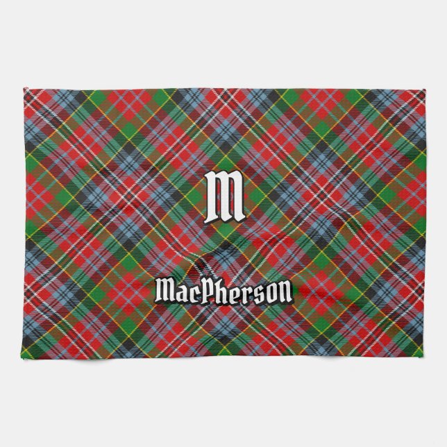 Clan MacPherson Tartan Kitchen Towel (Horizontal)