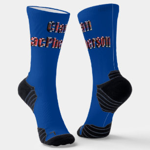 Clan MacPherson Tartan Name, Crew Socks