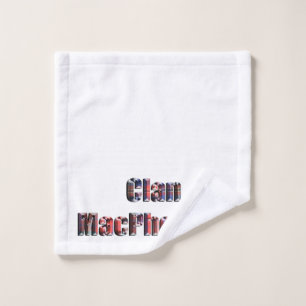 Clan MacPherson Tartan Name, Wash Cloth