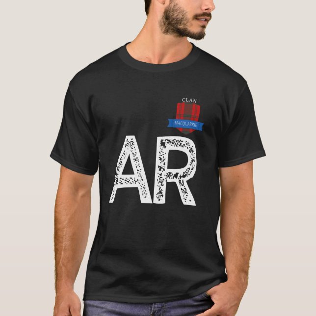 Clan MacQuarrie A and R Family Matching T-Shirt (Front)