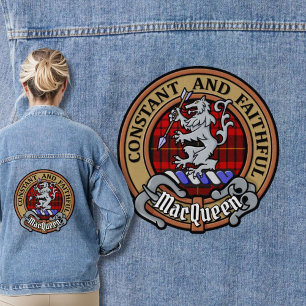 Clan MacQueen Crest over Tartan Denim Jacket