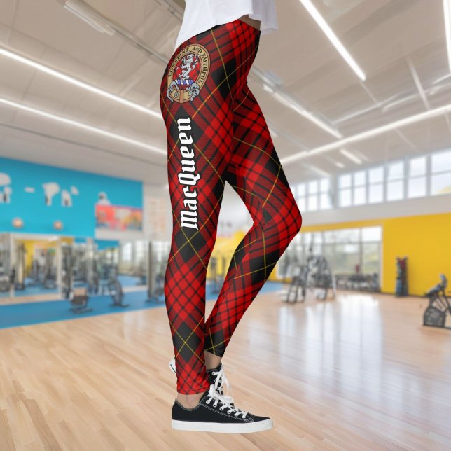 Clan MacQueen Crest over Tartan Leggings (Creator Uploaded)