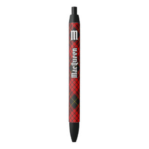 Clan MacQueen Tartan Black Ink Pen