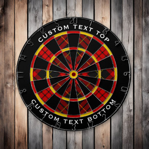Clan MacQueen Tartan Dartboard