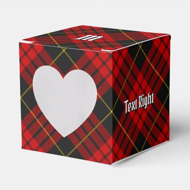 Clan MacQueen Tartan Favour Box (Front Side)
