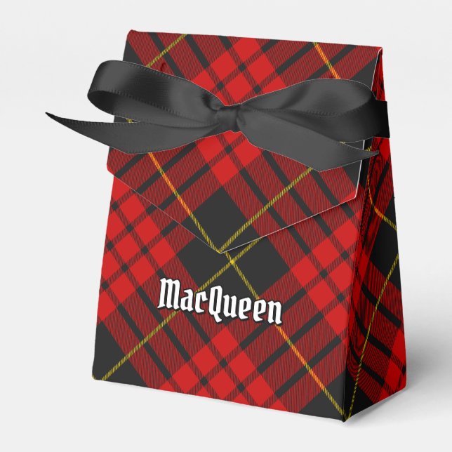 Clan MacQueen Tartan Favour Box (Front Side)