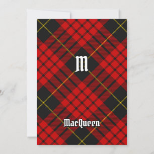 Clan MacQueen Tartan Invitation