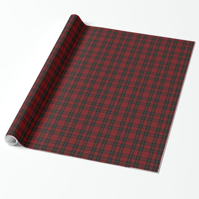 Clan MacQueen Tartan Plaid Wrapping Paper (Unrolled)