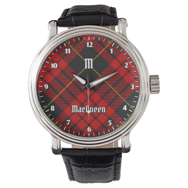 Clan MacQueen Tartan Watch (Front)