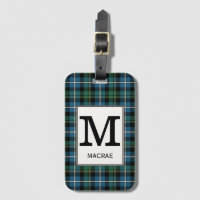 Clan MacRae Hunting Tartan Monogrammed
