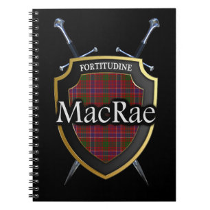 Clan MacRae Tartan Shield & Swords Notebook