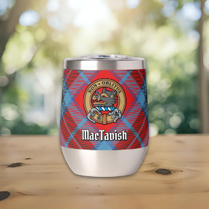 Clan MacTavish Crest over Tartan