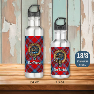 Clan MacTavish Crest over Tartan 710 Ml Water Bottle