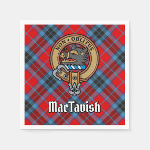 Clan MacTavish Crest over Tartan Napkin