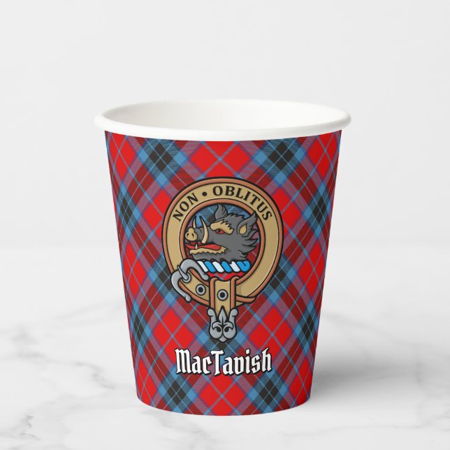 Clan MacTavish Crest Paper Cups (Front)