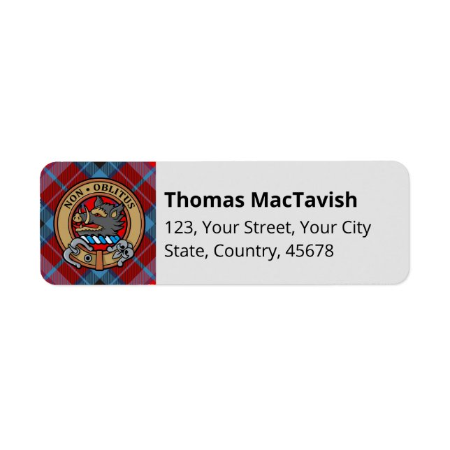 Clan MacTavish Tartan (Front)