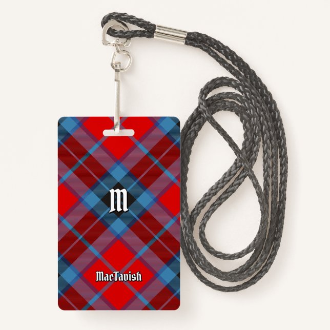 Clan MacTavish Tartan ID Badge (Front with Lanyard)
