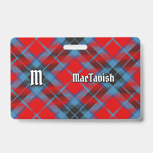 Clan MacTavish Tartan ID Badge