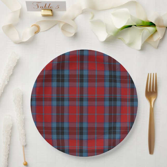 Clan MacTavish Tartan Plaid Paper Plate (Wedding)