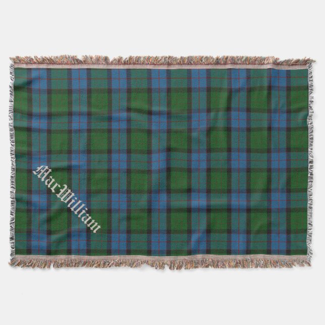 Clan MacWilliam Tartan Plaid Custom Throw Blanket (Front)