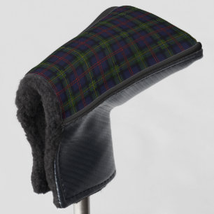 Clan Malcolm Plaid Purple Black Check Tartan Golf Head Cover