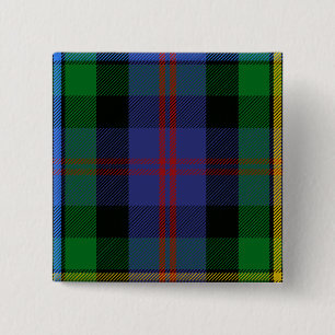 Clan Malcolm Tartan 15 Cm Square Badge